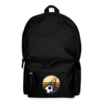 Kicken Kicker Fußball Vintage - Rucksack - Schwarz - Vorne