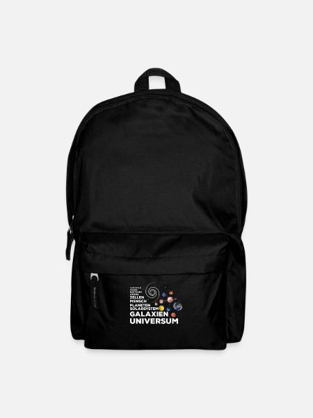 Planeten Solarsystem Universum Astronomie - Rucksack - Schwarz