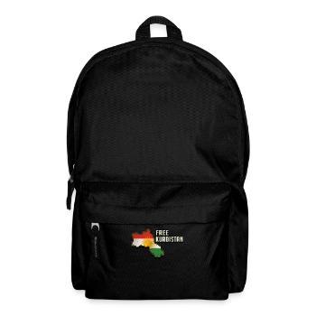 Free Kudistan, Kurdish Flag, Kurdistan Map - Rucksack - Schwarz - Vorne