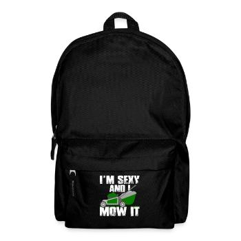 Je suis sexy et je le tond - Jardinier tondeuse à gazon jardinier - Sac à dos - noir - Devant