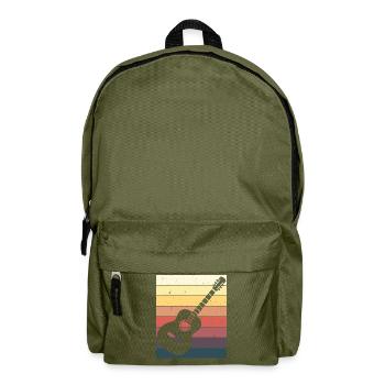 Gitarrenspieler Akustische Gitarre Geschenk - Rucksack - Olivgrün - Vorne