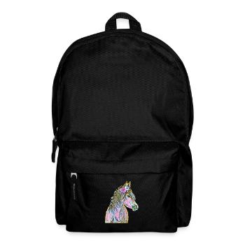 Pferd - Rucksack - Schwarz - Vorne