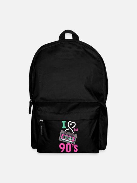 90er Retro I liebe die Neunziger - Rucksack - Schwarz