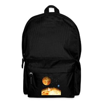 Weltraum - Rucksack - Schwarz - Vorne