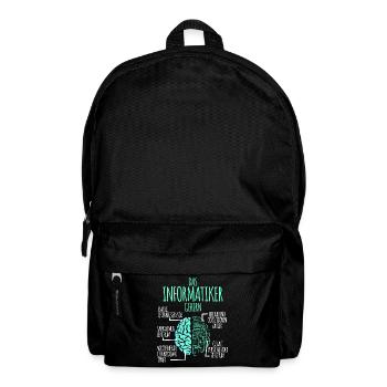 Informatiker Informatik Programmierer Nerd Geek - Rucksack - Schwarz - Vorne