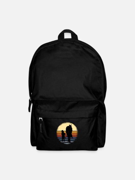 Chemise fille cheval cheval - Sac à dos - noir