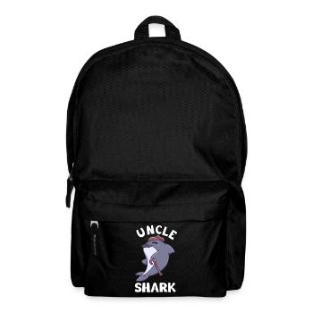 Uncle Shark uncle man brother shark - Backpack - black - Front