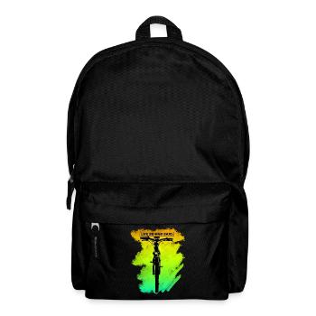 Life behind bars gift for pedal & steering wheel fans - Backpack - black - Front