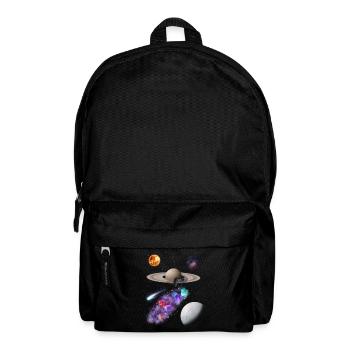 Weltraum - Rucksack - Schwarz - Vorne