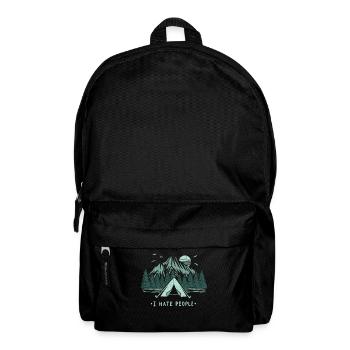 Camping Tents I Hate People - Backpack - black - Front