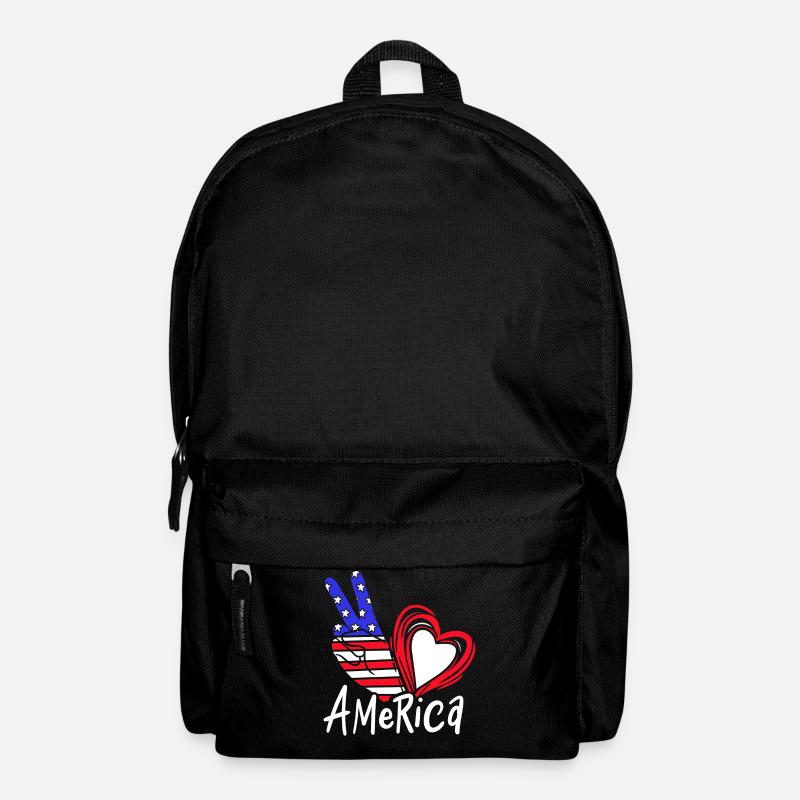 Amerika - Rucksack - Schwarz