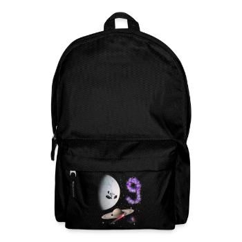 9. Geburtstag Kinder Weltraum - Rucksack - Schwarz - Vorne