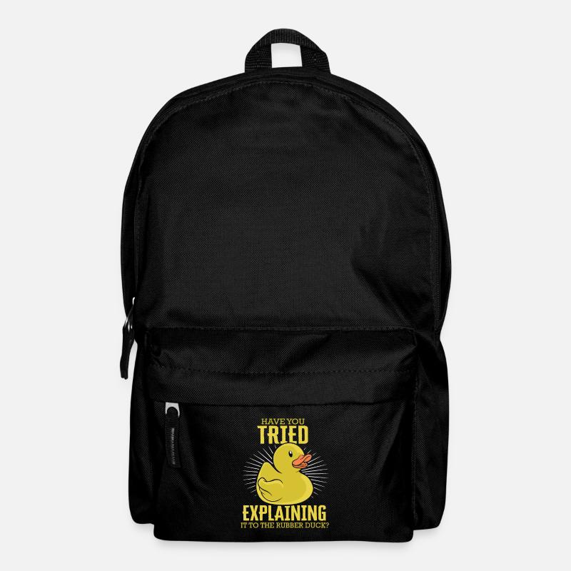 Explaining To Rubber Duck Programmierer Debugging - Rucksack - Schwarz