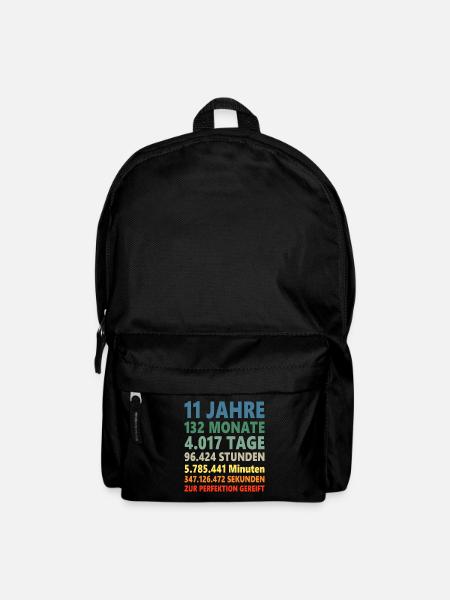 11ter Geburtstag 11 Jahre Geschenk - Rucksack - Schwarz