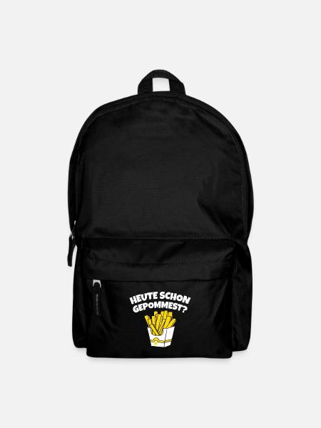 POMMES GESCHENK LUSTIGER SPRUCH POMMES FRITES - Rucksack - Schwarz