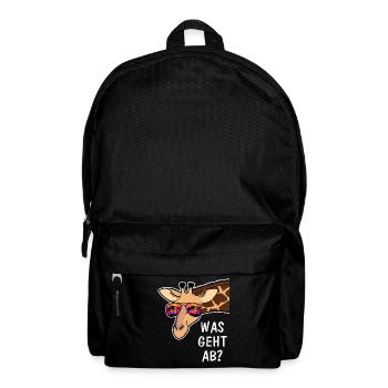 Coole Giraffe Lustiges Tier Geschenk Tierpfleger - Rucksack - Schwarz - Vorne