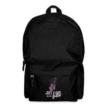 Just A Girl Who Loves Guitar Electric Guitarist - Backpack - black - Front