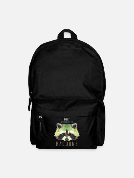 Waschbär Kinder Bandit - Rucksack - Schwarz