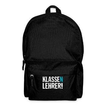 Abschied Geschenk für Klassenlehrer mit dem Klasse - Rucksack - Schwarz - Vorne