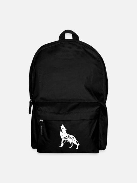 Wolf - Rucksack - Schwarz