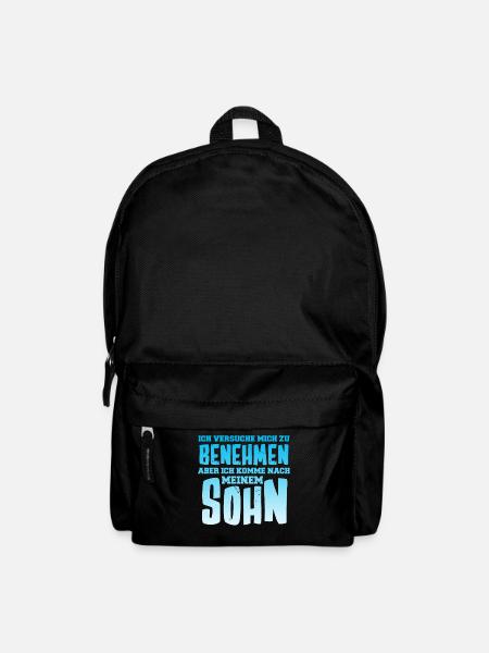 Vater und Sohn Junge Papa Daddy Vatertag Ehemann - Rucksack - Schwarz