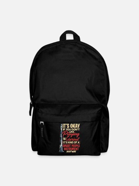 Klarinette Musikinstrument - Rucksack - Schwarz