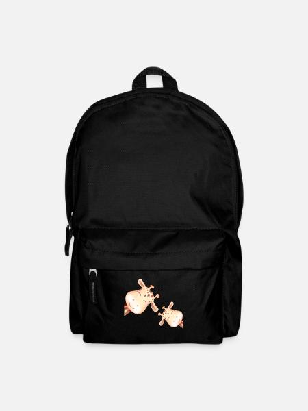 Giraffen - Rucksack - Schwarz