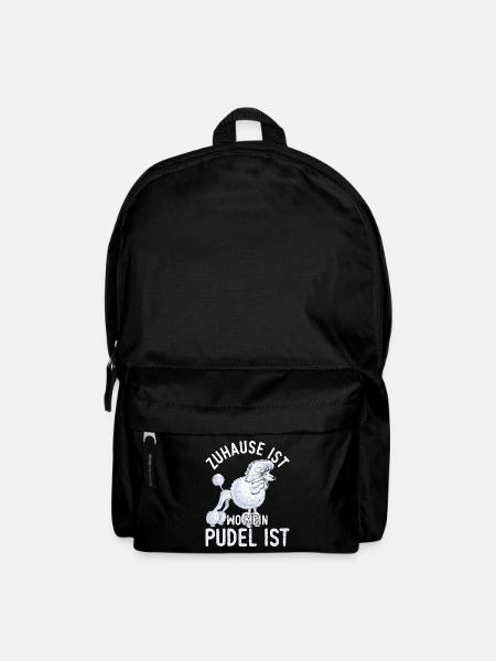 Pudel Hunderasse - Rucksack - Schwarz