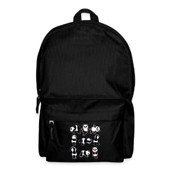 Cute Panda Yoga lover cartoon Gift Yoga Teacher - Backpack - black - Front