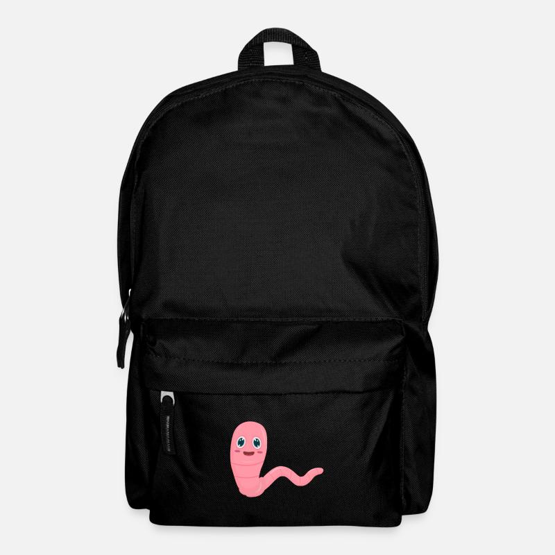 Wurm Regenwurm - Rucksack - Schwarz