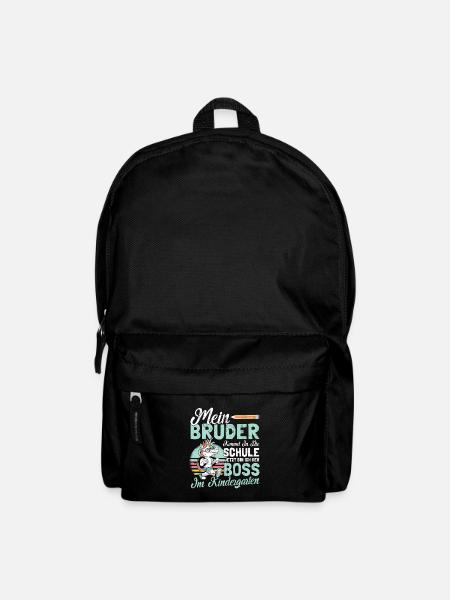 Kindergarten Start Geschwister Bruder Geschenk - Rucksack - Schwarz