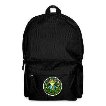 Frosch, der Unkraut raucht - Rucksack - Schwarz - Vorne