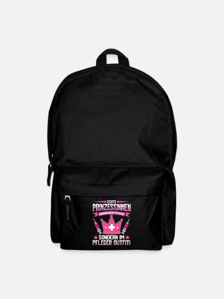 Altenpflegerin und Prinzessin nicht im Kleid - Rucksack - Schwarz