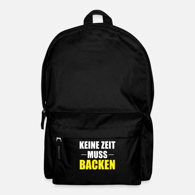 Muss Backen Bäcker Beruf Spruch Geschenk - Rucksack - Schwarz