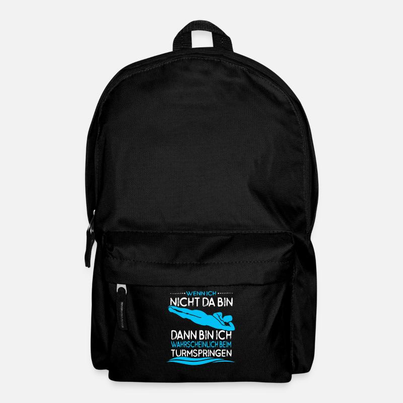 Turmspringer Kunstspringer Wasserspringer Männer - Rucksack - Schwarz