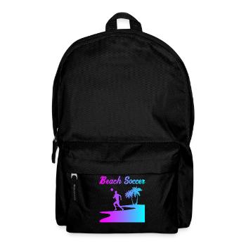 Beach Soccer Beach Soccer Sport Gift - Backpack - black - Front
