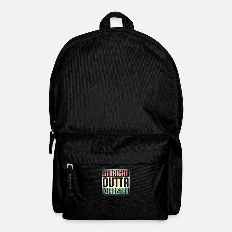 Straight Outta Kurdistan, Kurdish Flag, Kurdistan - Backpack - black