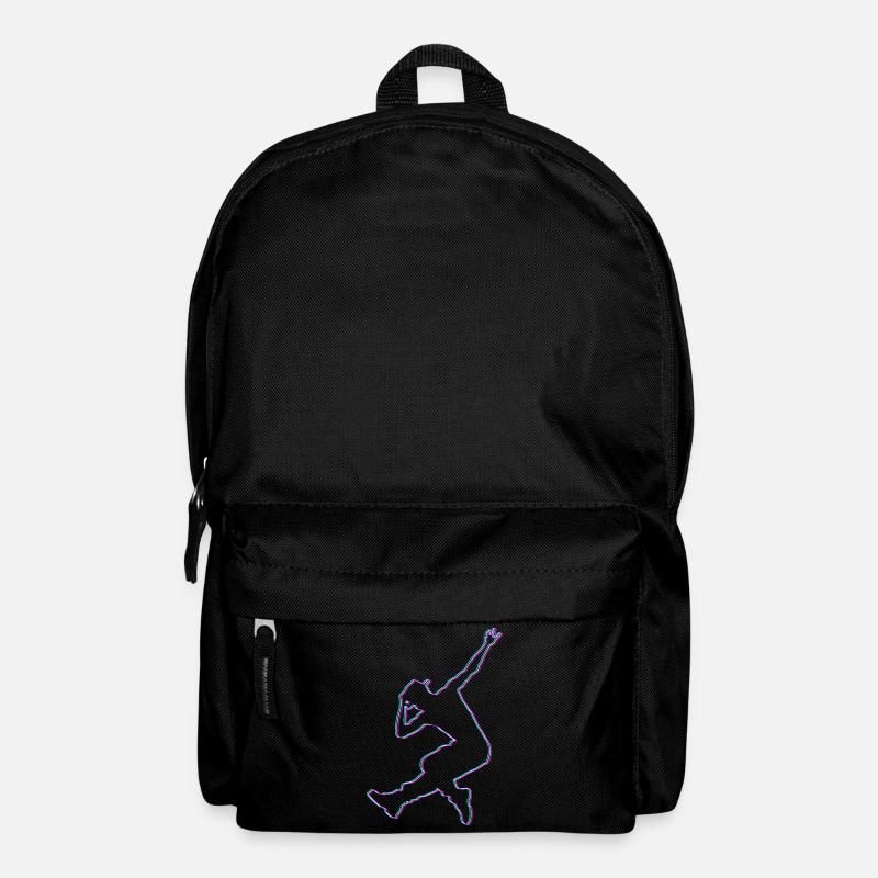 Street dance hip hop dance break dance gift - Backpack - black