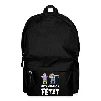 Altenpflege Pflegekraft Seniorenheim Dabbing - Rucksack - Schwarz - Vorne