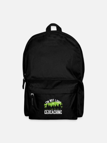 géocaching, cache, gps, géocache, géocacheur, logbu - Sac à dos - noir