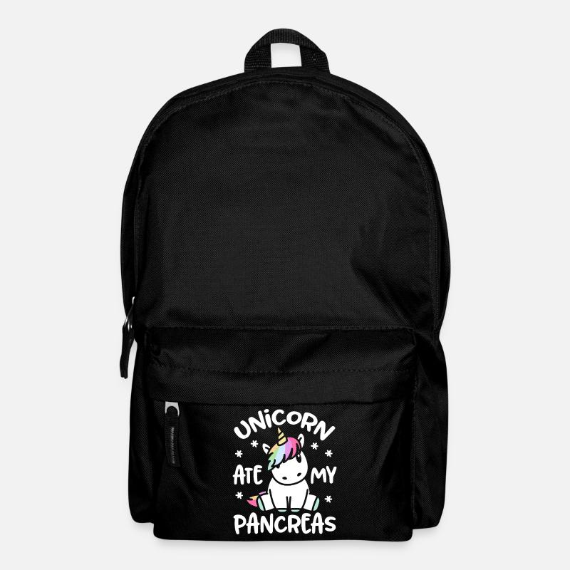 Unicorn pancreas diabetes funny diabetic - Backpack - black