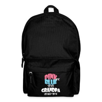 Baby Gender Reveal for GRANDPA - Backpack - black - Front
