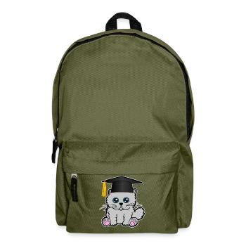 Bachelor Master Degree Degree in Cat Puss - Backpack - olive green - Front