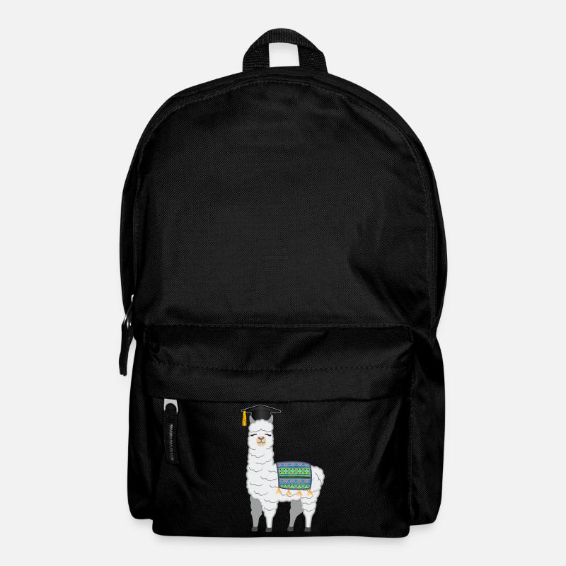 Bachelor Master Studium Abschluss Lama Alpaka - Rucksack - Schwarz