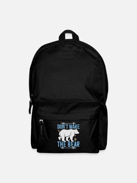 Don't Wake Up the Bear Design - Backpack - black