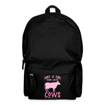 Just a girl who loves cows - farmer - Backpack - black - Front