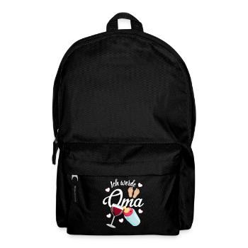 Werdende Oma Großmutter - Rucksack - Schwarz - Vorne