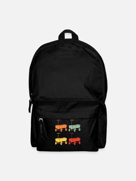 Boßeln Boßelwagen Retro Vintage Design Gift - Backpack - black
