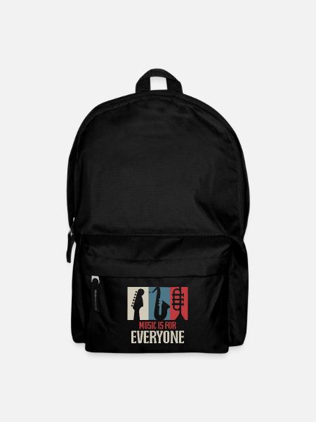 Musik Spruch - Rucksack - Schwarz