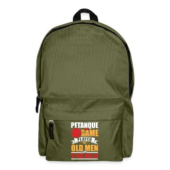 Petanque für einen Boule Spieler - Backpack - olive green - Front